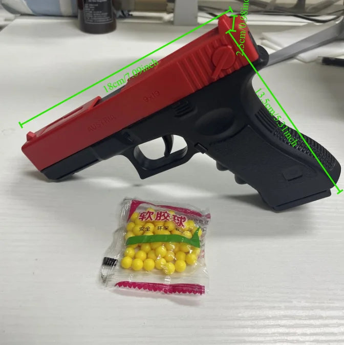 High quality soft bullet air gun manual G17 glock toy gun lower magazine laser outdoor sports CS game weapons children gift